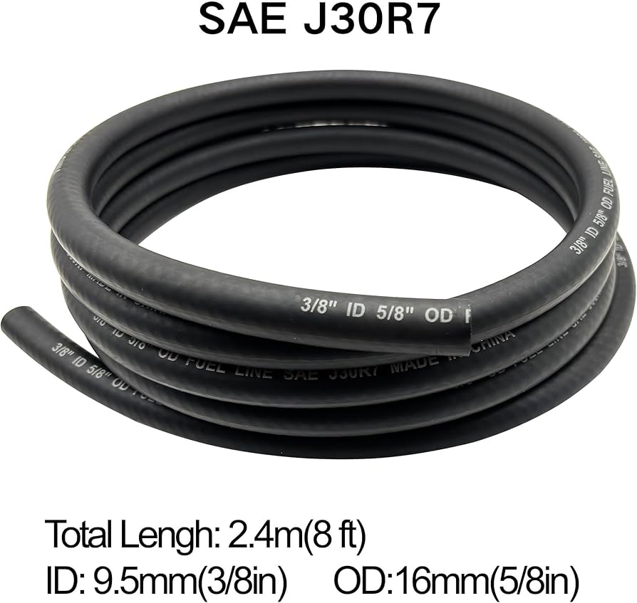 3 8 rubber fuel hose manufacturing