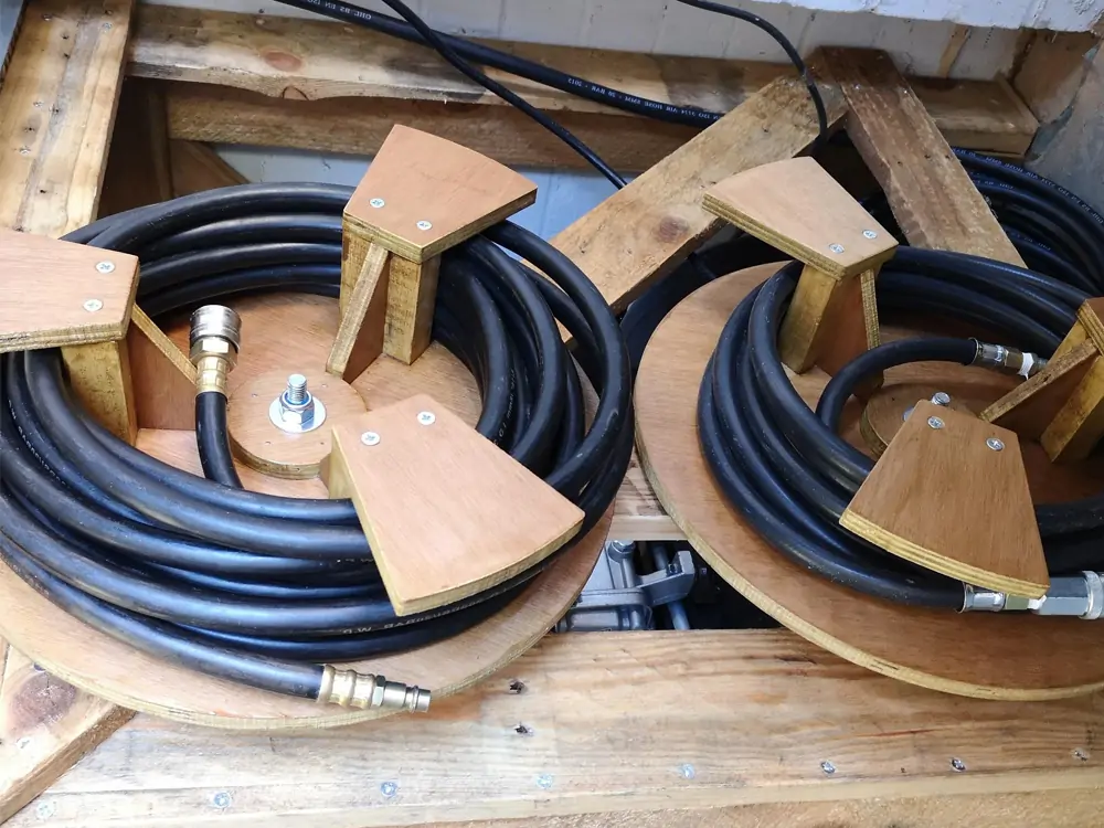 air hose storage ideas manufacturing