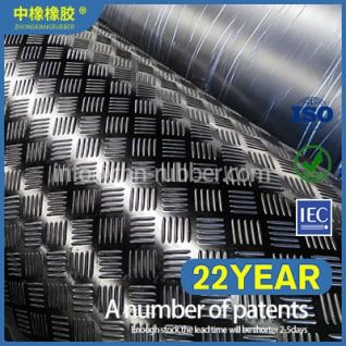 checker design rubber sheet manufacturing