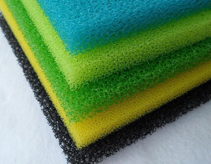 filter foam for ponds manufacturing
