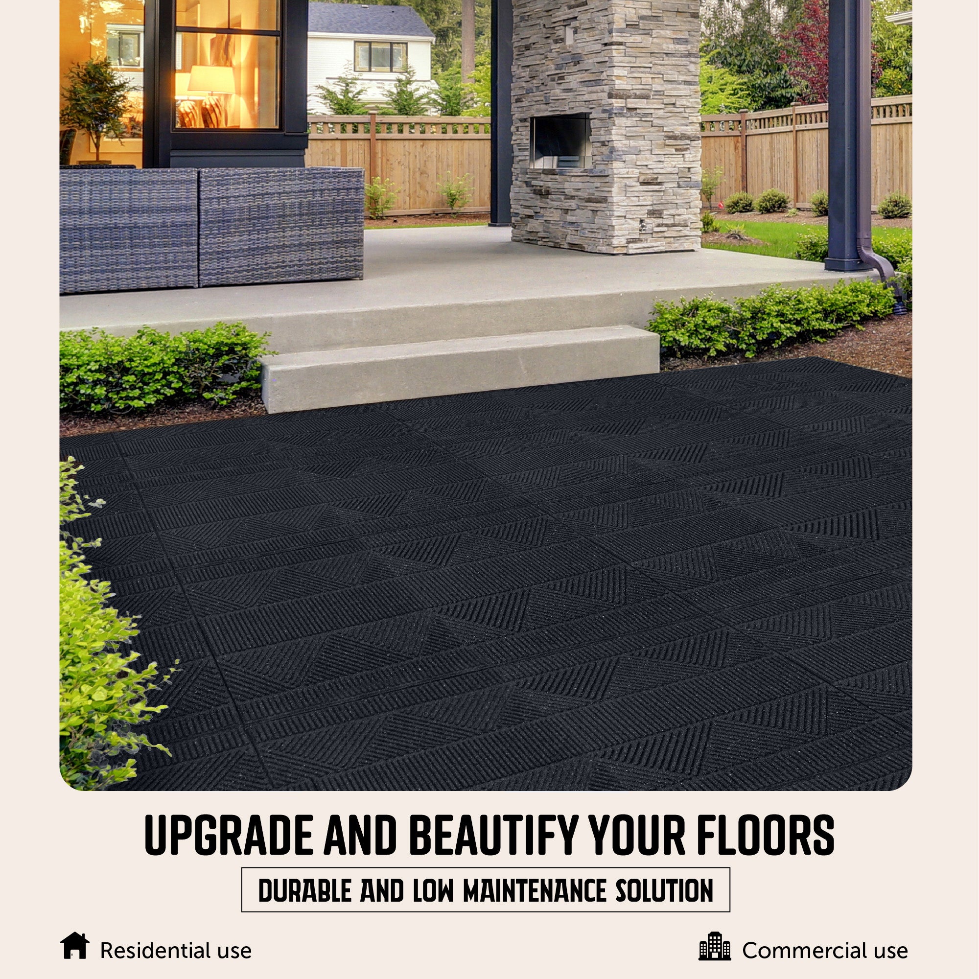 interlocking rubber pavers outdoor manufacturing