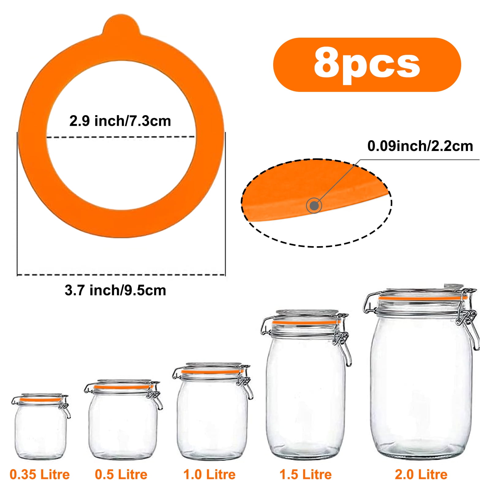 jar gasket sizes manufacturing