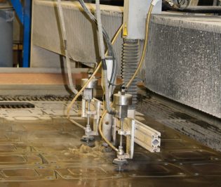 water jet foam cutting manufacturing